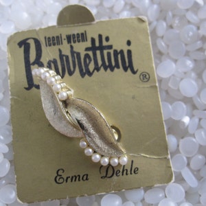 vintage barrette , barrettini barrettes, erma dehle, teeny weeny