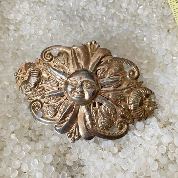 Vintage barrette , unique barrette,  celestial bar