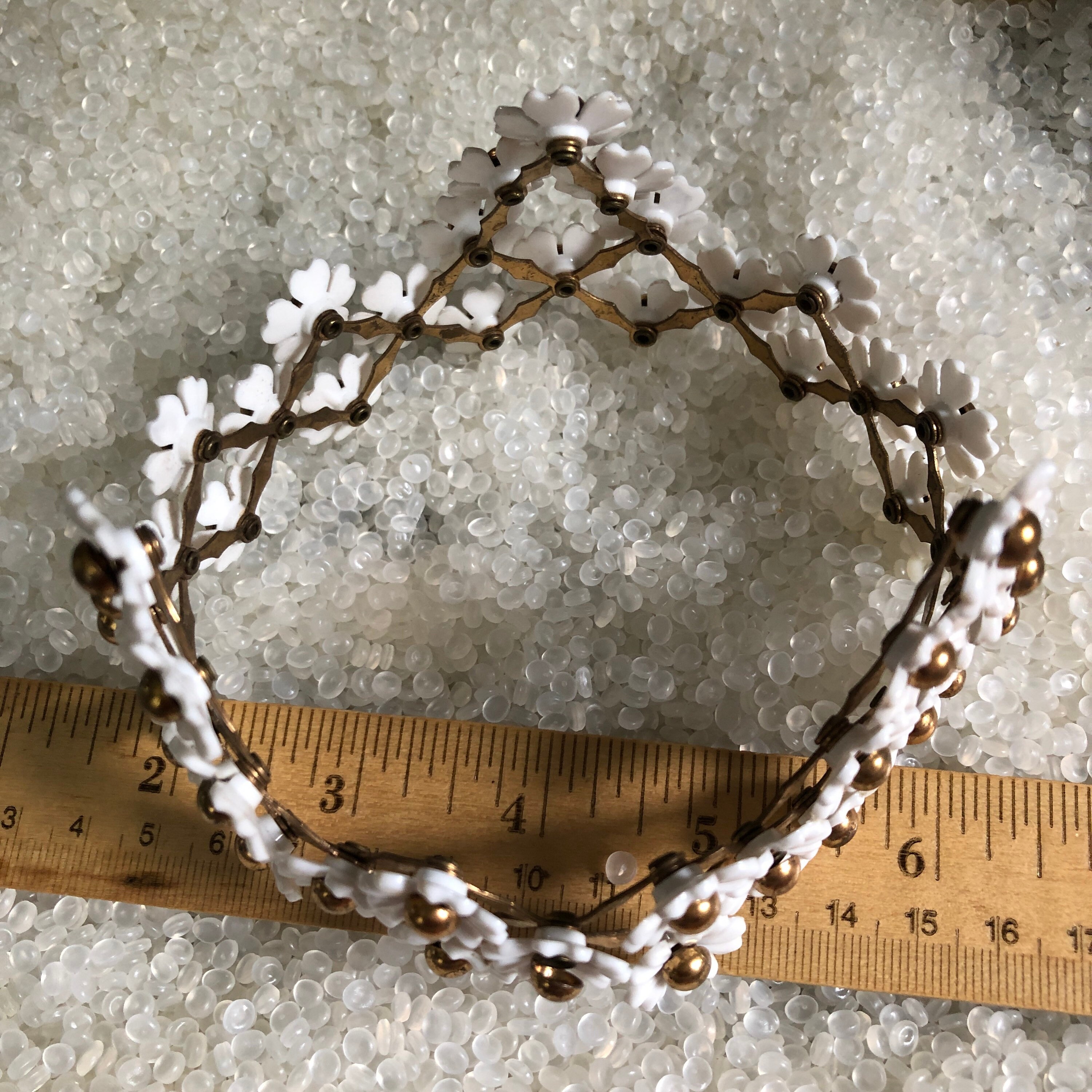 Vintage hair accessory brass accordian bun holder pretty Etsy 日本