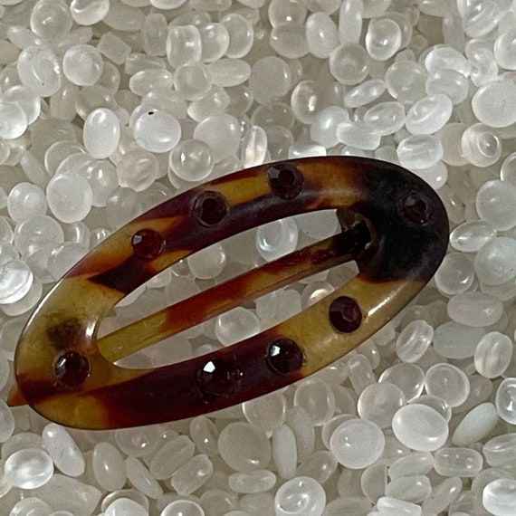 vintage  hair barrette, 1930 tortoiseshell barrett