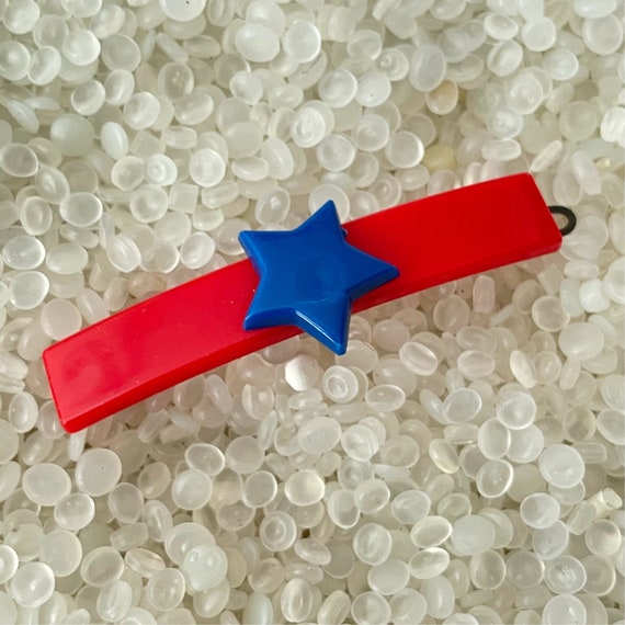 1970 barrette, vintage Barrette, plastic barrette,