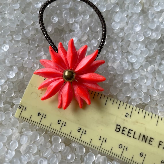 Vintage ponytail holders, elastics retro flowers , c… Gem