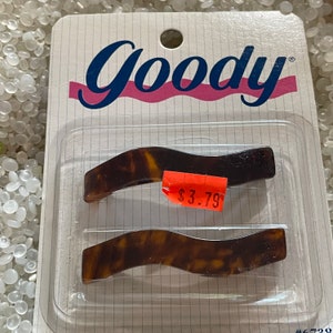 Vintage Barrette on Original Card NOS, Tortoiseshell Color  display picture 2