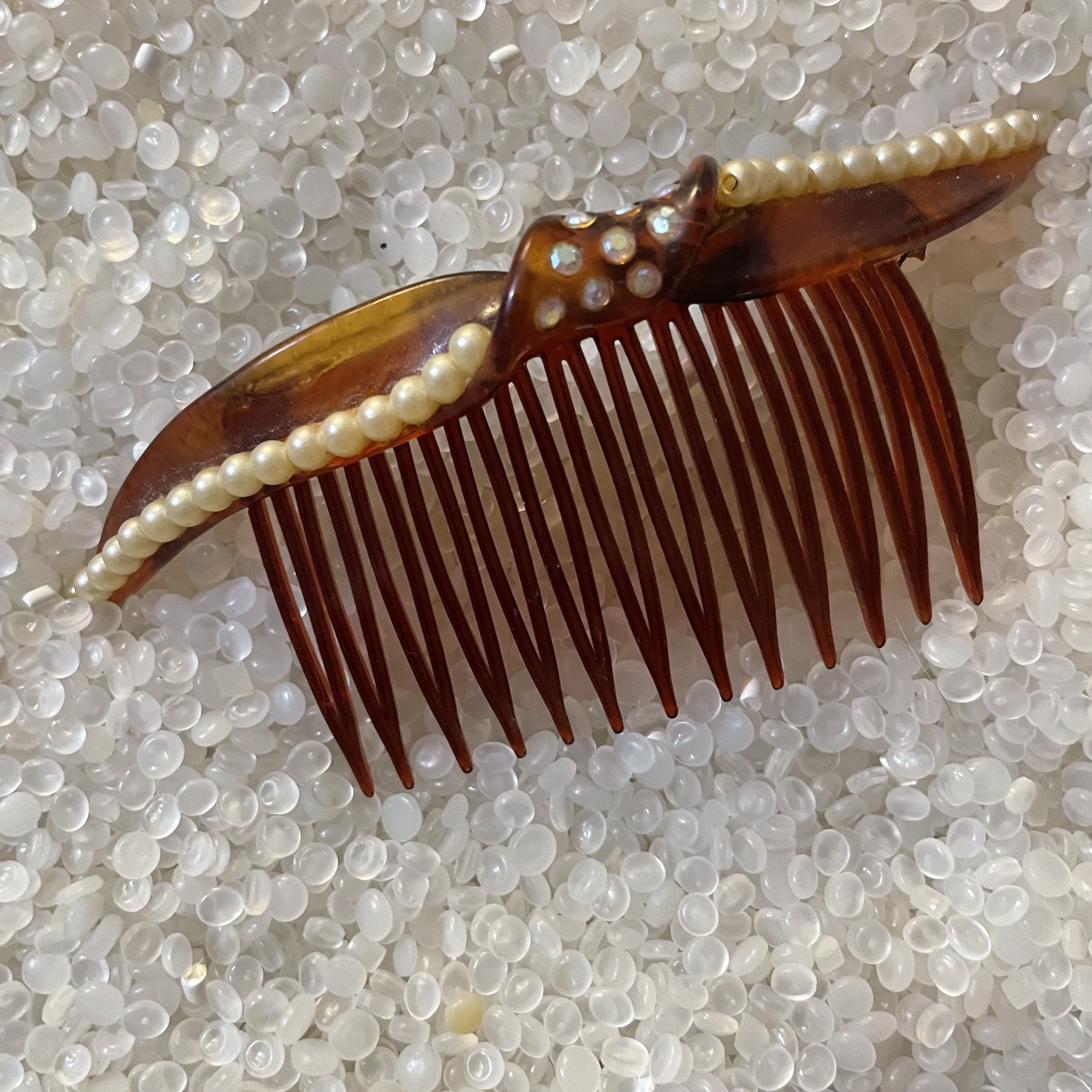 Buy Antique Comb , Vintage Comb, Tortoiseshell Comb, Vintage 1940s