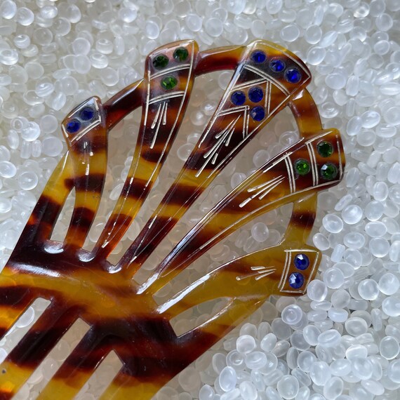 Antique Hair Comb, Hair Pick, Vintage 1920s Accessory, Hair  display picture 1