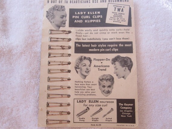 Vintage hair clip  Lady Ellen Klippies, - image 3