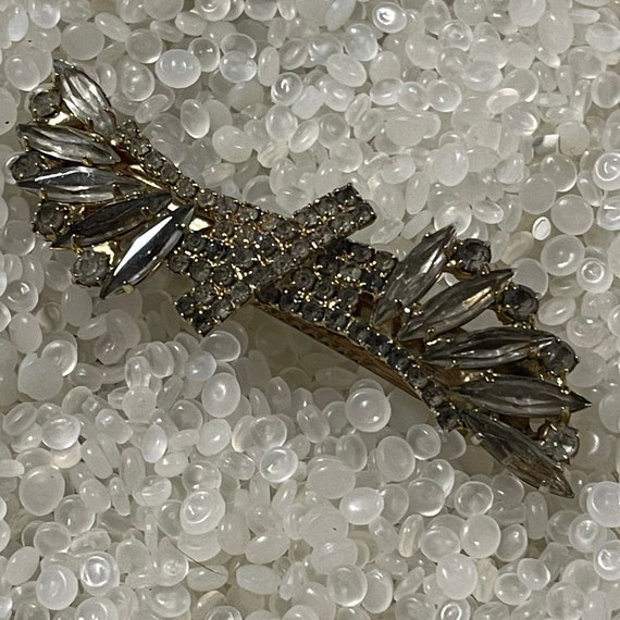 Rhinestone barrette, gorgeous elegant style, - image 1