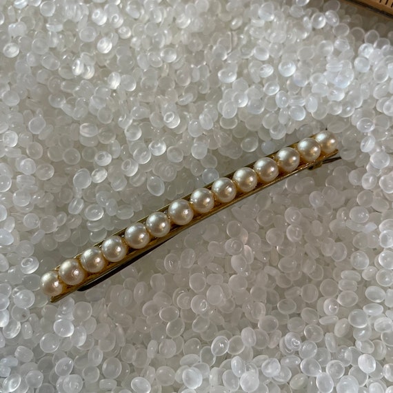 Pearl Barrette, Wedding Barrette,  Pearl Barrette… - image 1