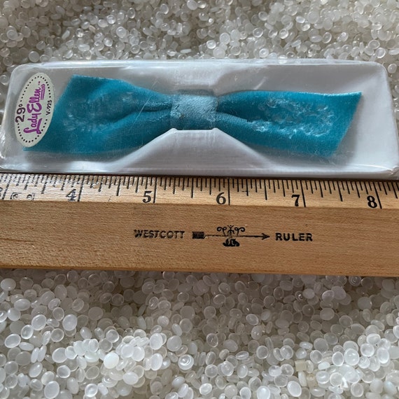 vintage velvet hair bow, velvet  ribbon, like new… - image 3