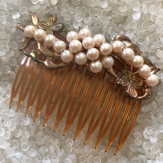 Vintage  comb,  pearl comb,  bridal hair somethin… - image 2