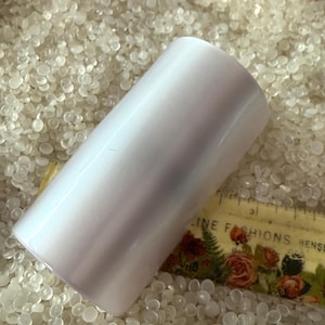 vintage hair barrette ,ponytail cuff, ponytail holder, unique, long hair barrette, long barrette, soft white color