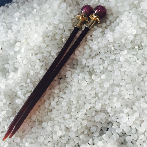 Beaded Hair Sticks Etsy