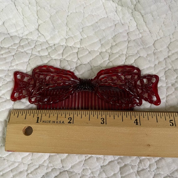 Vintage hair comb ,   Vintage 1940s comb,  large … - image 6