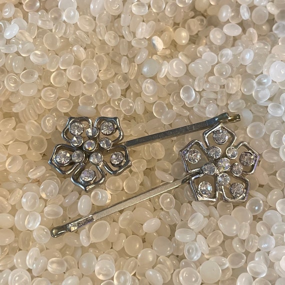 vintage rhinestone hairpins , vintage rhinestone s