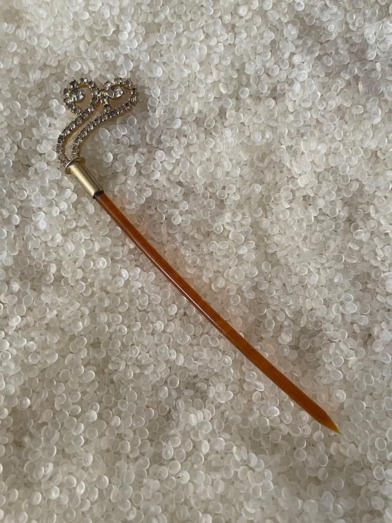 Vintage, antique hair stick , hair pick, tortoises