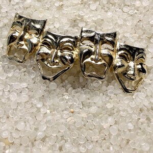 Theater Mask Hair Clip - Etsy display picture 2