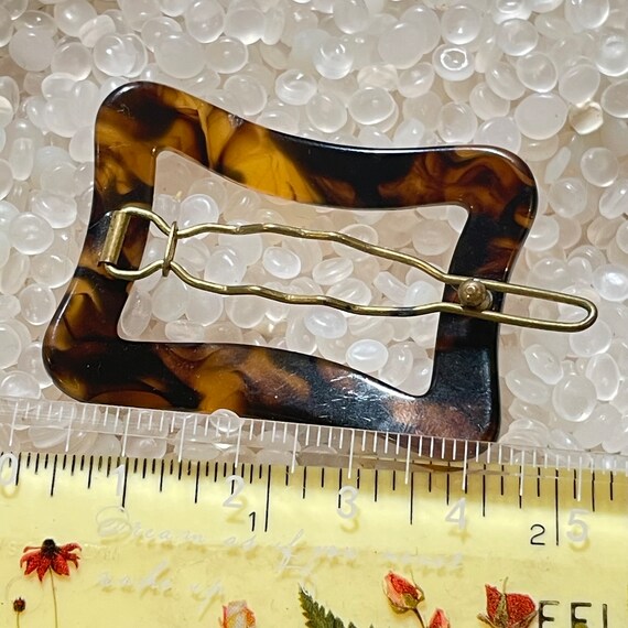 vintage barrette , faux tortoiseshell barrette,re… - image 3