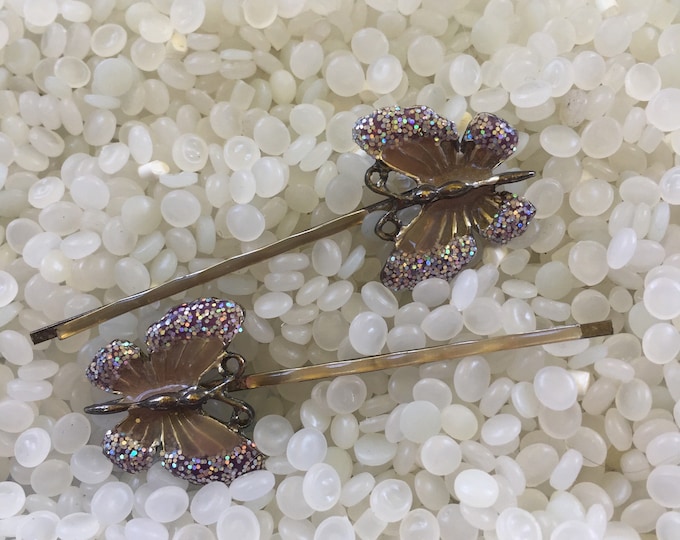 Vintage Bobby Pins Retro Bobby Pins Butterflies Etsy