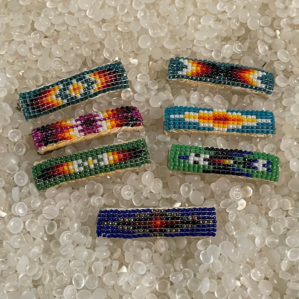 Native American Hair Barrettes Etsy