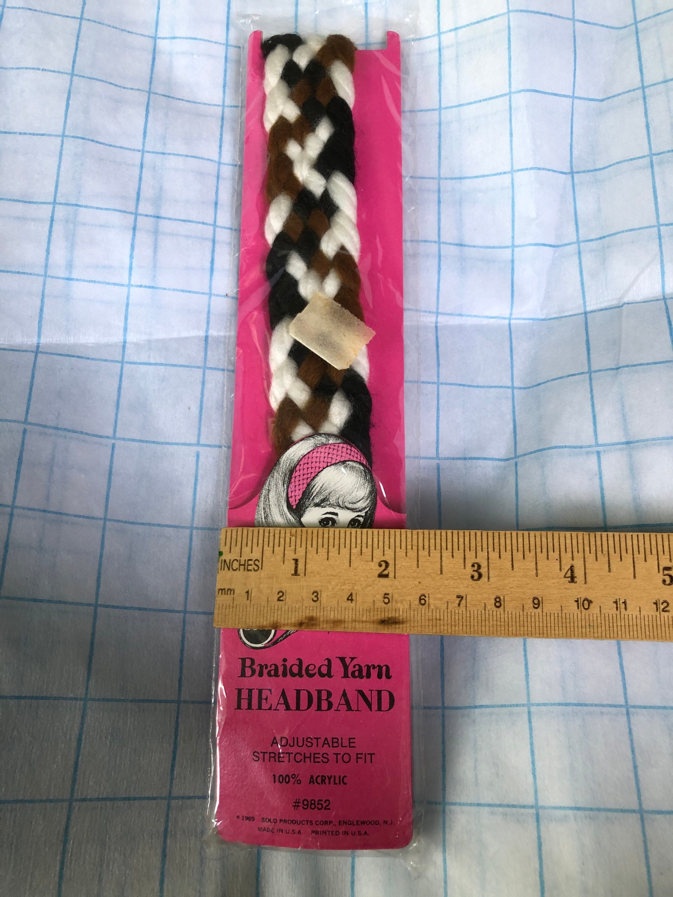 Retro Hair Accessories, Vintage Headband, Circa Late 1960s