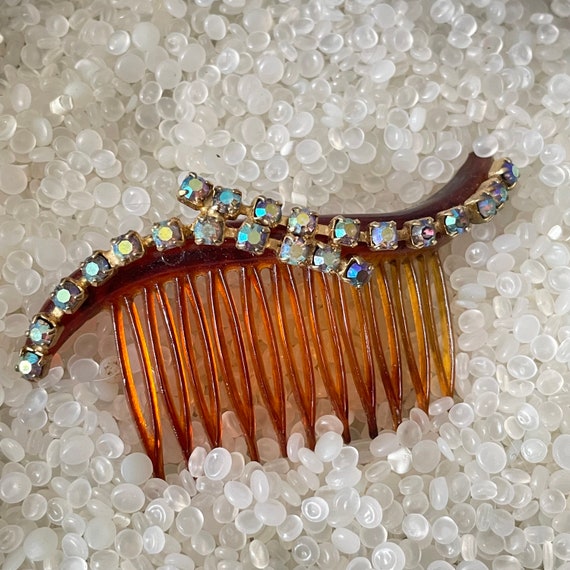 Vintage hair comb , 1940s hair comb, hollywood gla