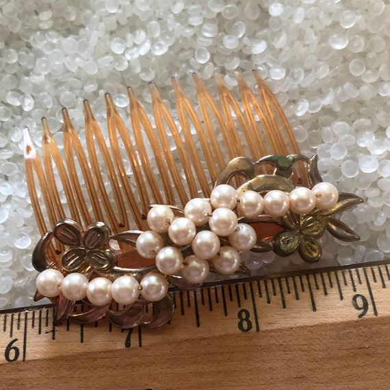 Vintage  comb,  pearl comb,  bridal hair somethin… - image 3