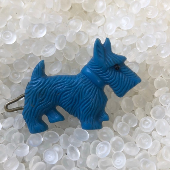 vintage barrette,  little scottie dog, old barret… - image 1