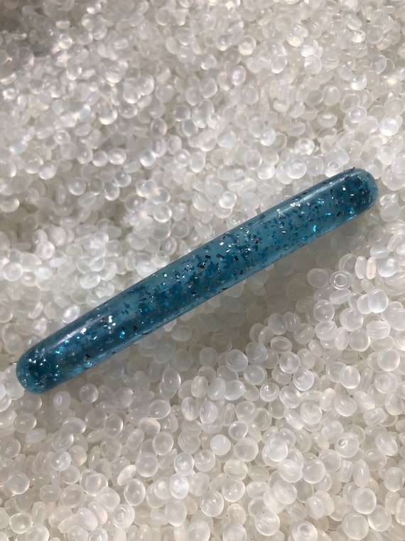 vintage hair barrette, 1940s confetti glitter hair ba… Gem