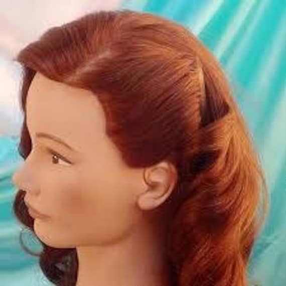 vintage hair comb, Brown tortoiseshell swoosh wit… - image 4