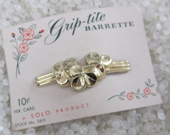 1970’s Bold XL French Hair Picks Statement Hair Accessory, Jet Black, NOS Unworn 1970 main image 4
