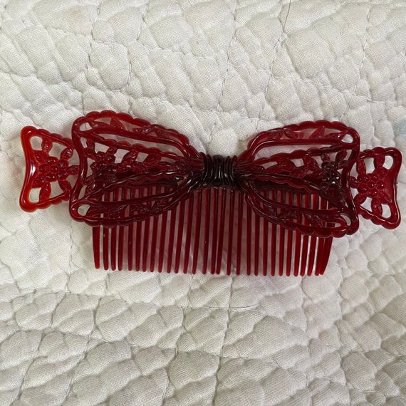 Vintage hair comb ,   Vintage 1940s comb,  large … - image 2