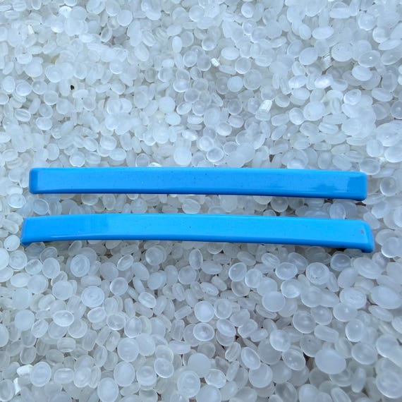 vintage barrettes, narrow barrette, Goody barrettes, long narrow barrettes,  longer size, 3 inch , blue barrettes, Y8