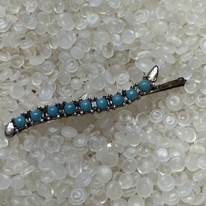 Vintage  bobby pin,turquoise hair Accessory , Bobbie pin , wave design, tq4