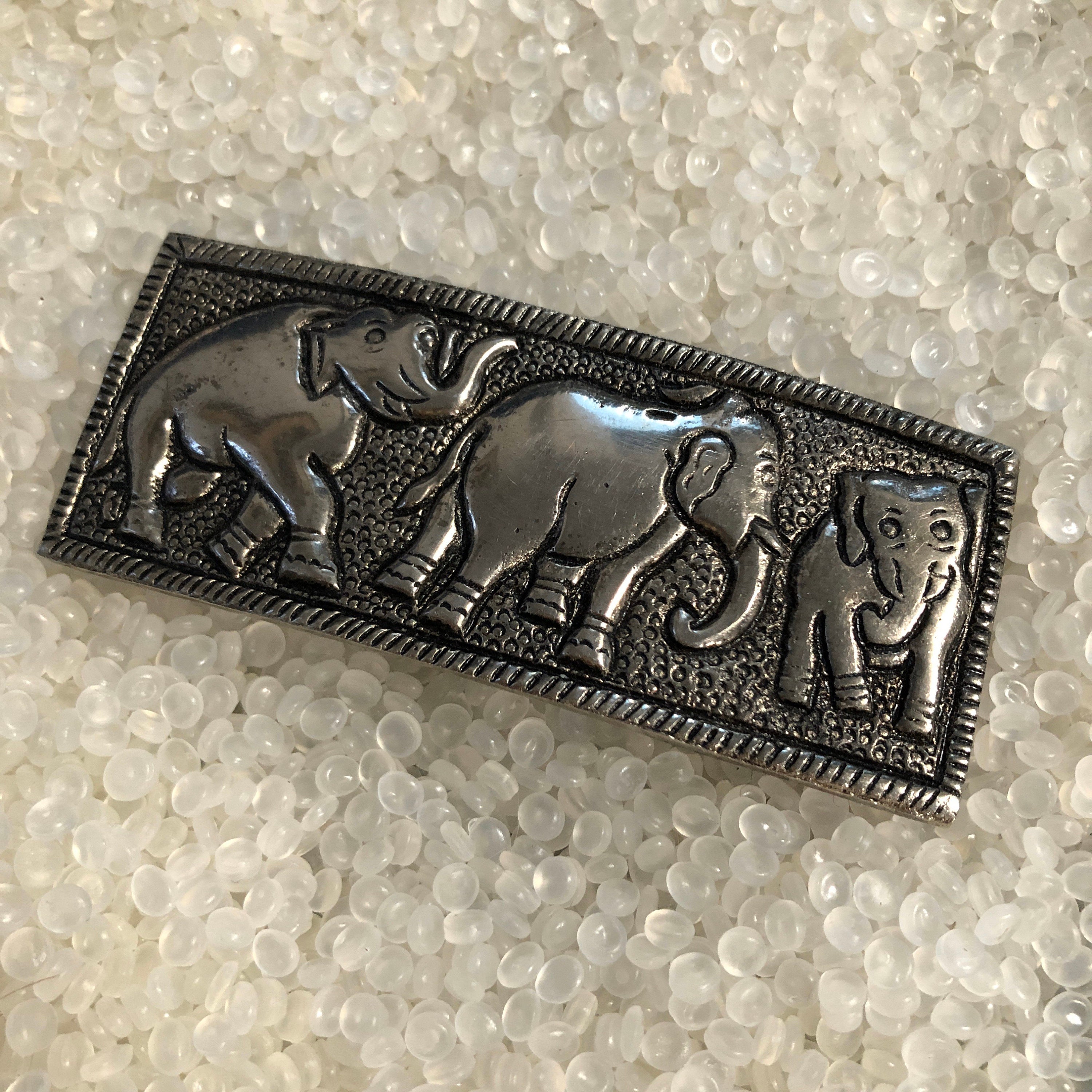 Vintage Barrettesilver Tone Elephant Heavy Barrette Long - Etsy Vintage Barrettesilver Tone Elephant Heavy Barrette Long - Etsy