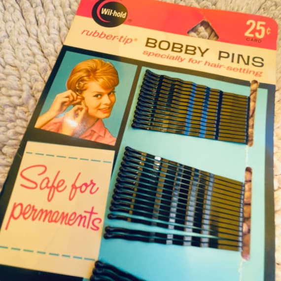 Vintage Bobby pins, 1960s hair , vintage graphics, b… Gem
