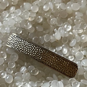 vintage hair barrette ,metal   barrette, hammered look metal, SMALL size, mg31