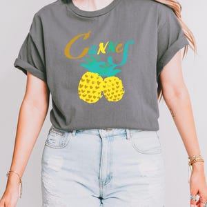 Cannes French Riviera Shirt, Pineapple Tee, Cannes France Vacation Gift, Cannes Mediterranean T-Shirt French Riviera Gift Tee