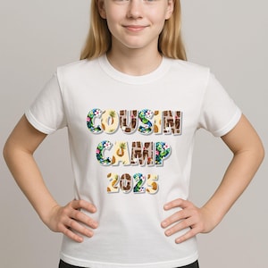 Custom Cousin Camp Shirts, Camp Shirts for Family, Summer Camp Shirt, Camping Shirt, Family Camping, Personalized Camp Shirt, Cousin Tshirts