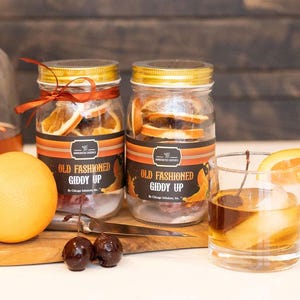 Instant Alcohol Cocktail Infusion Mason Jar, DIY Cocktail Kit, Old Fashioned Cocktail Kit, Other Flavor Options, Party Favors & Unique Gift