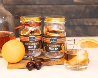 Instant Alcohol Cocktail Infusion Mason Jar, DIY Cocktail Kit, Old Fashioned Cocktail Kit, Other Flavor Options, Party Favors & Unique Gift
