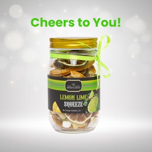Lemon Lime Cocktail Infusion Jar – Instant Drink Mixer, Birthday Gift, Party Favor, Bartender Gift