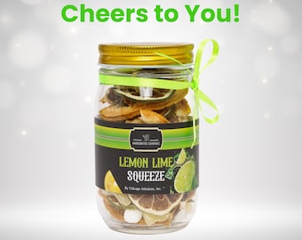 Lemon Lime Cocktail Infusion Jar – Instant Drink Mixer, Birthday Gift, Party Favor, Bartender Gift
