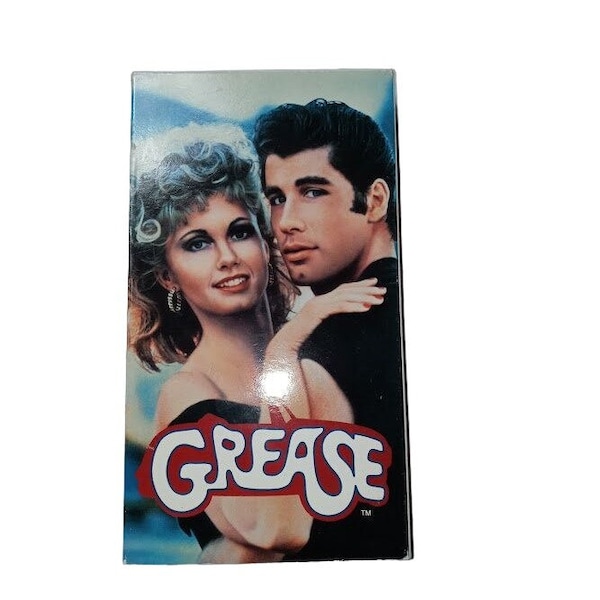 Grease VHS Movie Musical John Travolta Olivia Newton John PG #2