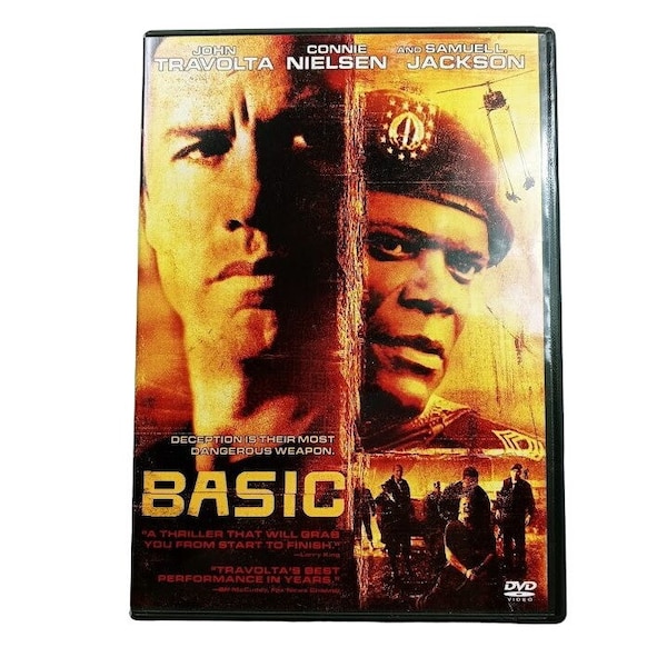 Basic DVD 2002 Movie John Travolta Rated R Action Thriller 043396097452 Columbia Pictures