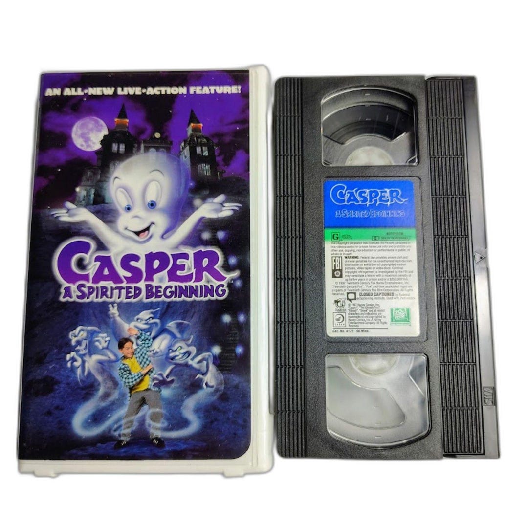 Casper A Spirited Adventure VHS Movie PG 1997 Children - Etsy