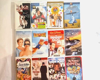 Lot 12 Children and Family VHS Movies Many Disney  #7