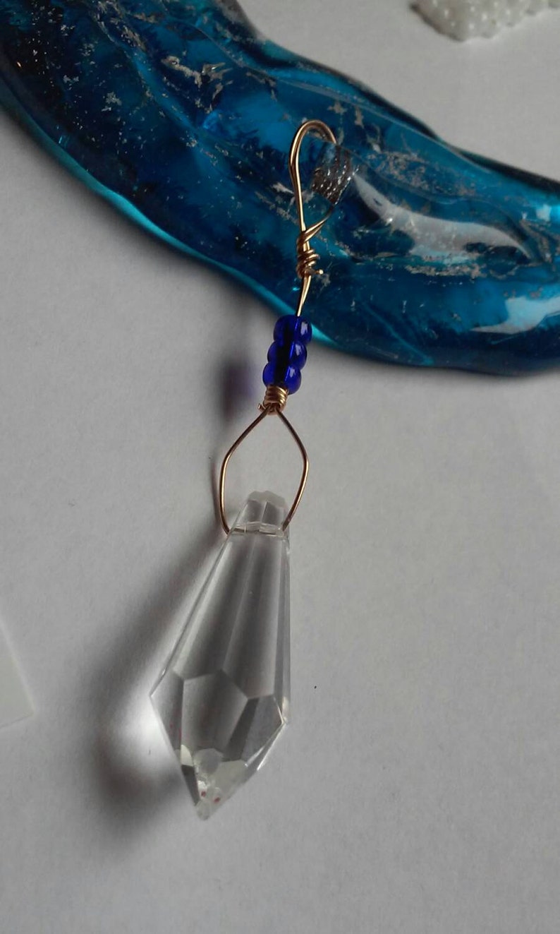 Ocean Wave Suncatcher Ashes Infused Glass Memorial Cremation Etsy