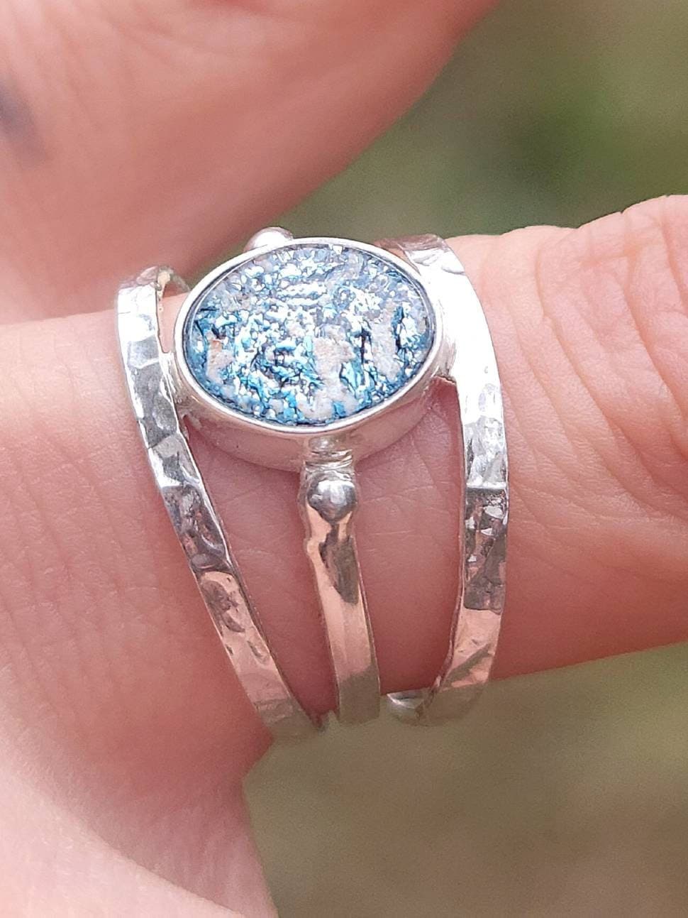 Glass infused hotsell cremation jewelry