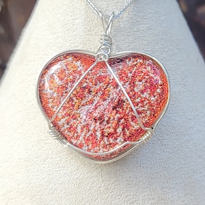 Glass Heart Cremation Ash Jewelry Ashes InFused Glass Pet Memorial Sympathy Gift