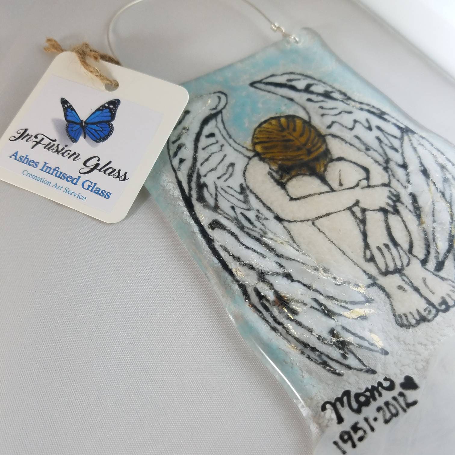 Weeping Angel Cremation Ash Suncatcher Ashes In Glass Urn Etsy